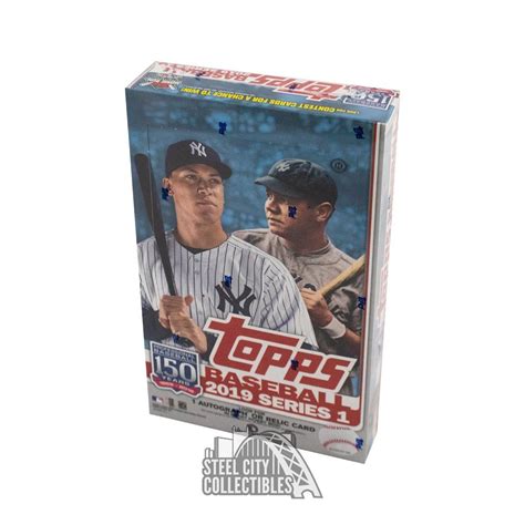 2019 topps series 1 baseball hobby box steel city|Topps series 1 jumbo box.